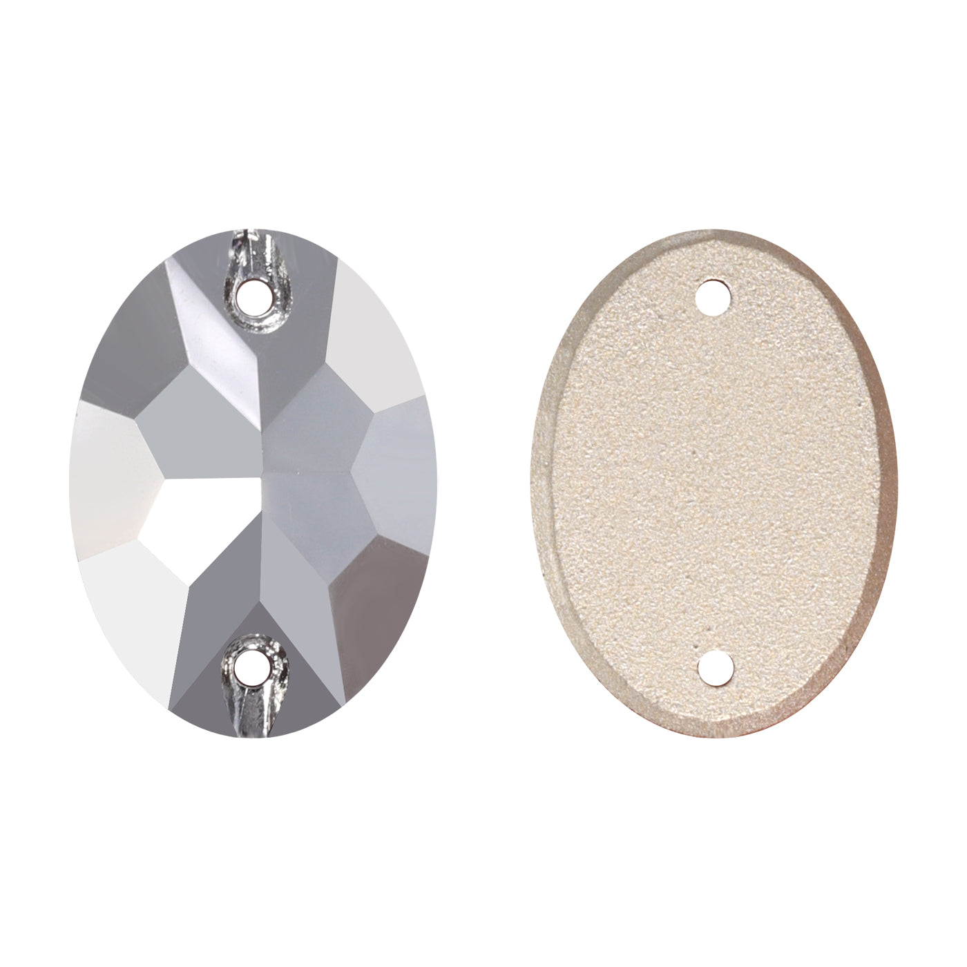 Comet Argent Light Oval Shape High Quality Glass Sew-on Rhinestones WholesaleRhinestone