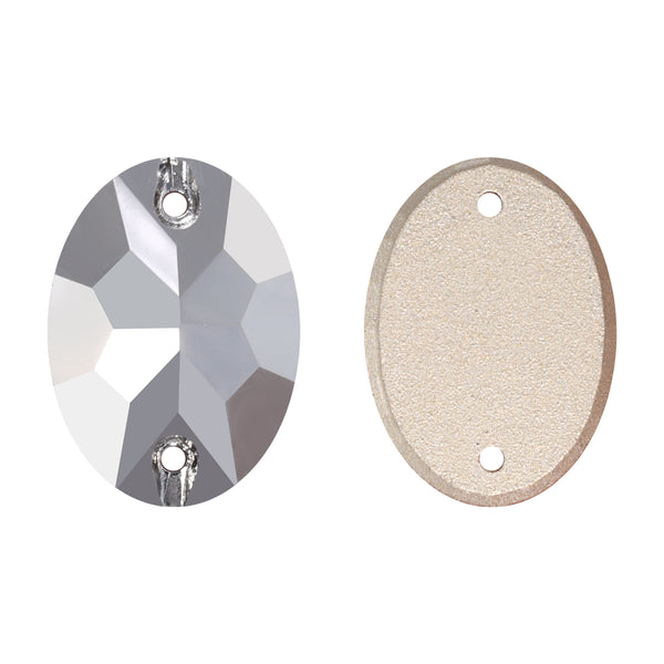 Comet Argent Light Oval Shape High Quality Glass Sew-on Rhinestones WholesaleRhinestone