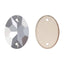 Comet Argent Light Oval Shape High Quality Glass Sew-on Rhinestones WholesaleRhinestone