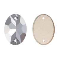 Comet Argent Light Oval Shape High Quality Glass Sew-on Rhinestones WholesaleRhinestone