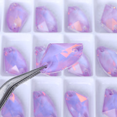 Lavender AM Galactic Shape High Quality Glass Sew-on Rhinestones