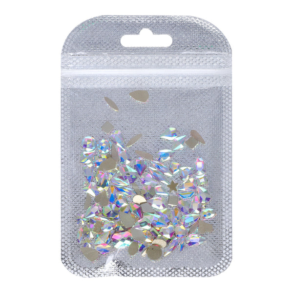 Mixed Shapes Crystal AB Flat Back Fancy Rhinestones For Nail Art WholesaleRhinestone
