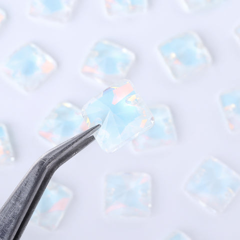 Crystal AM Rivoli Square Shape High Quality Glass Sew-on Rhinestones