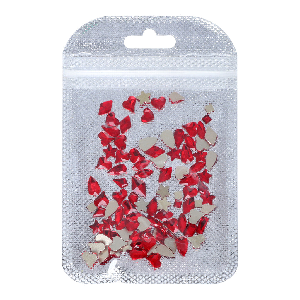 Mixed Shapes Siam Flat Back Fancy Rhinestones For Nail Art WholesaleRhinestone