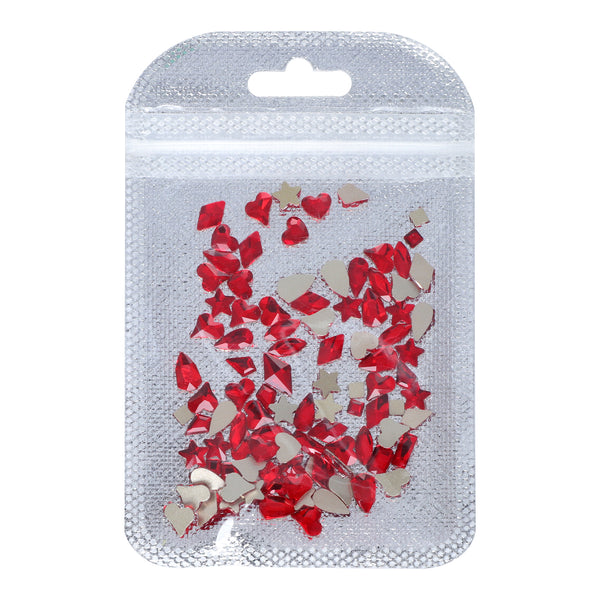 Mixed Shapes Siam Flat Back Fancy Rhinestones For Nail Art WholesaleRhinestone
