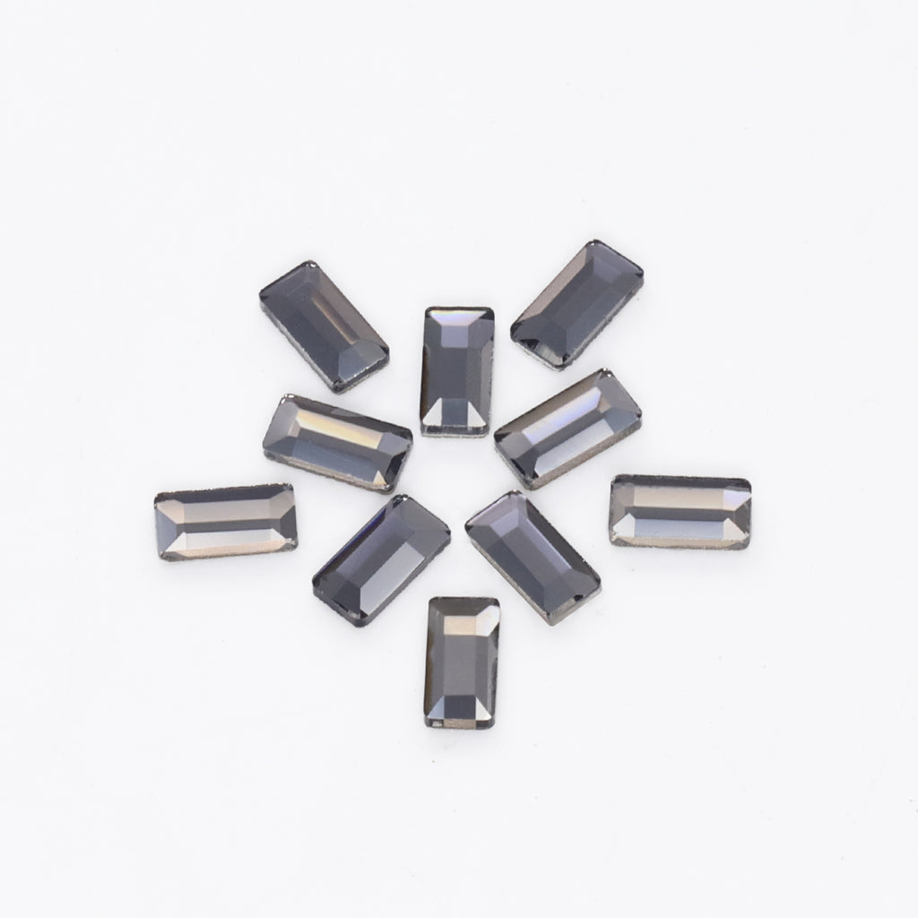 Rectangle Shape Black Diamond Flat Back Fancy Rhinestones WholesaleRhinestone