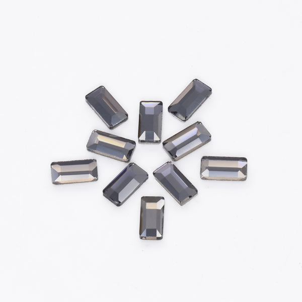 Rectangle Shape Black Diamond Flat Back Fancy Rhinestones WholesaleRhinestone