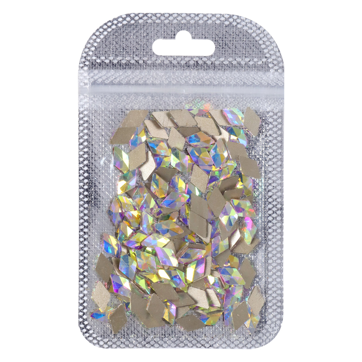 Rhombus Shape Crystal AB Flat Back Fancy Rhinestones