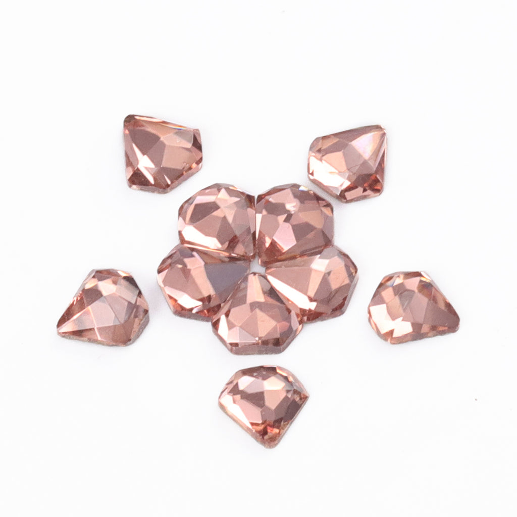Diamond Shape Champagne Flat Back Fancy Rhinestones WholesaleRhinestone