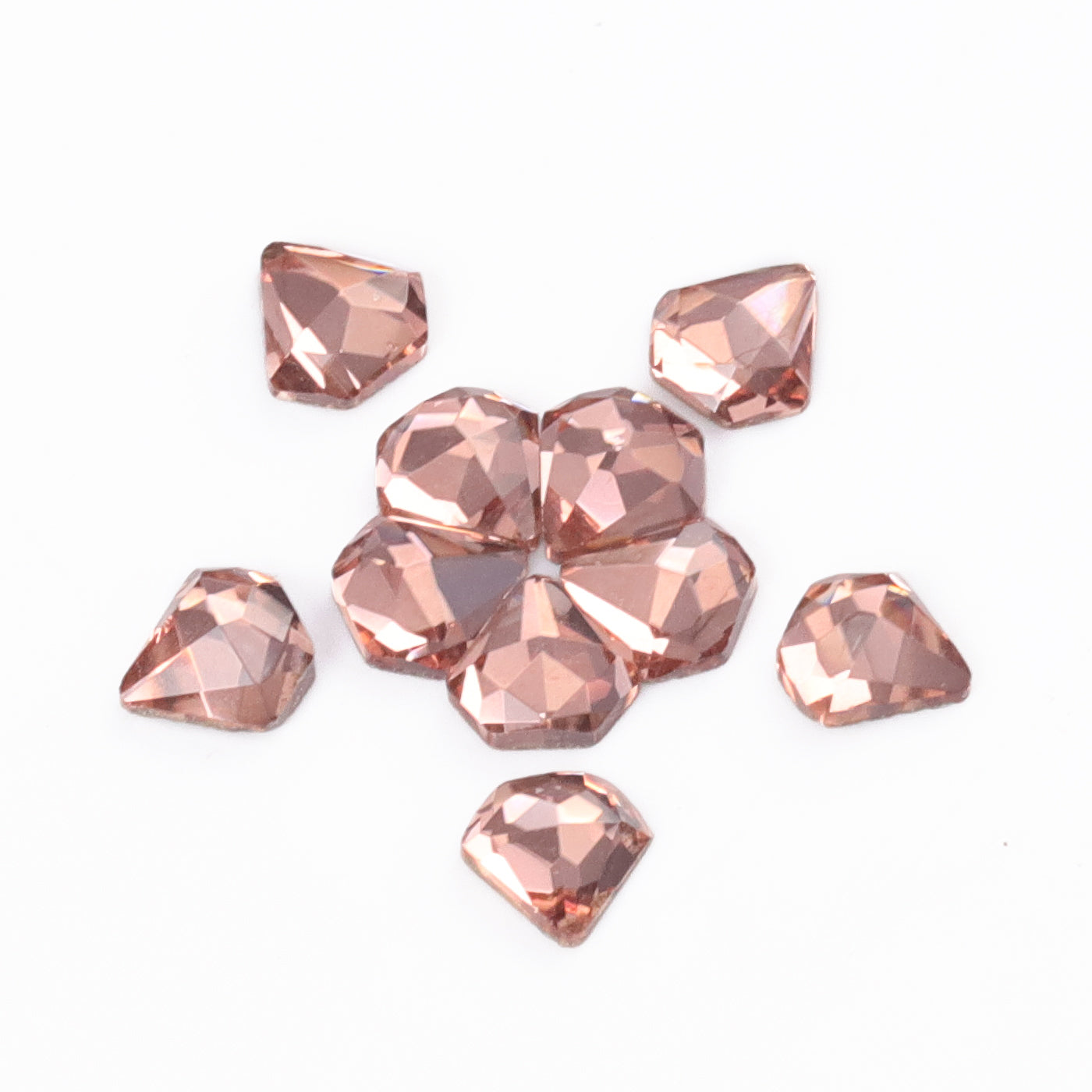 Diamond Shape Champagne Flat Back Fancy Rhinestones WholesaleRhinestone