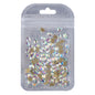 Pentagon Shape Crystal AB Flat Back Fancy Rhinestones