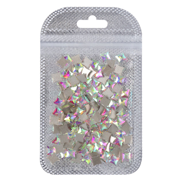 Starlet Shape Crystal AB Flat Back Fancy Rhinestones