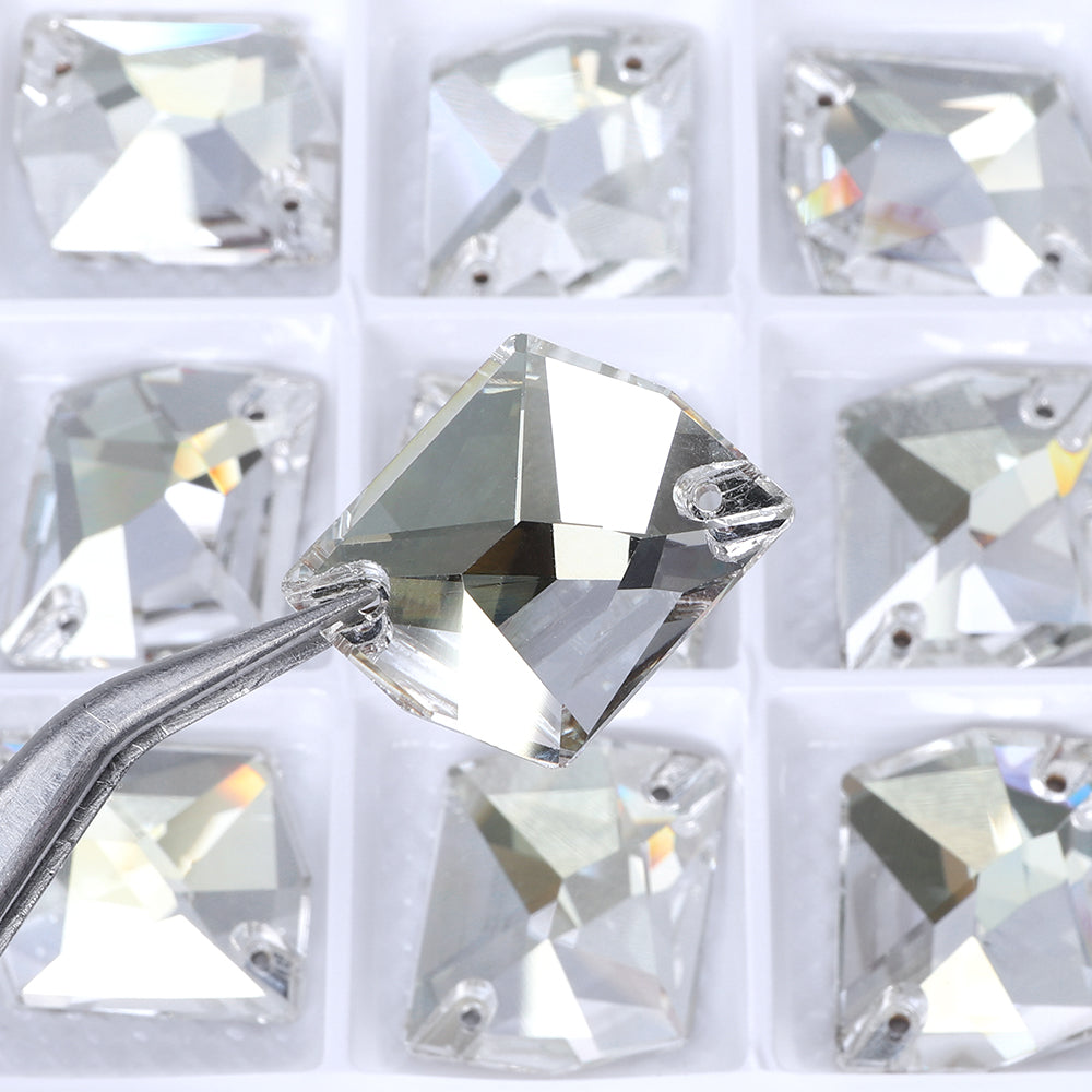 Silver Shade Cosmic Shape High Quality Glass Sew-on Rhinestones WholesaleRhinestone
