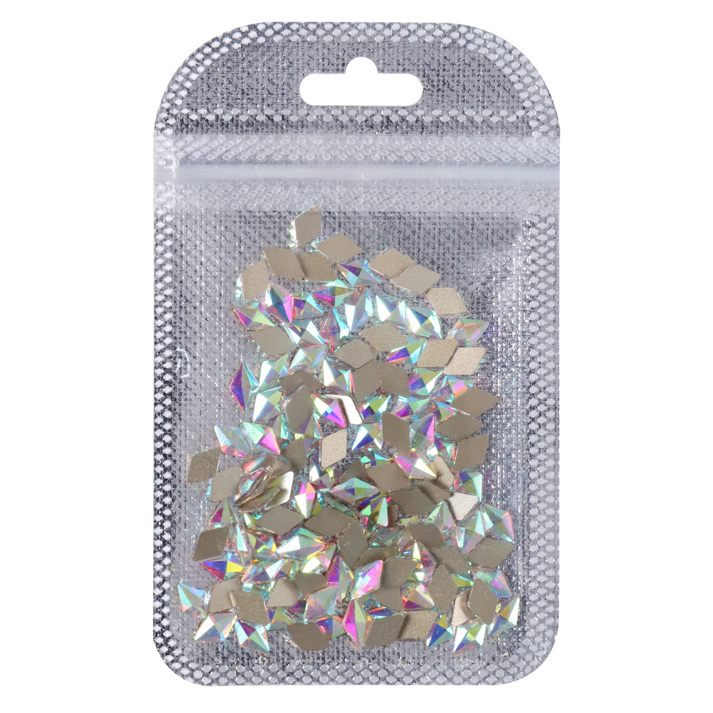 Rhombus Shape Crystal AB Flat Back Fancy Rhinestones