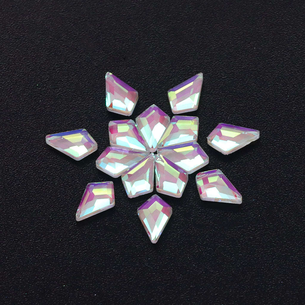 Arrow Shape Mocha White Flat Back Fancy Rhinestones WholesaleRhinestone