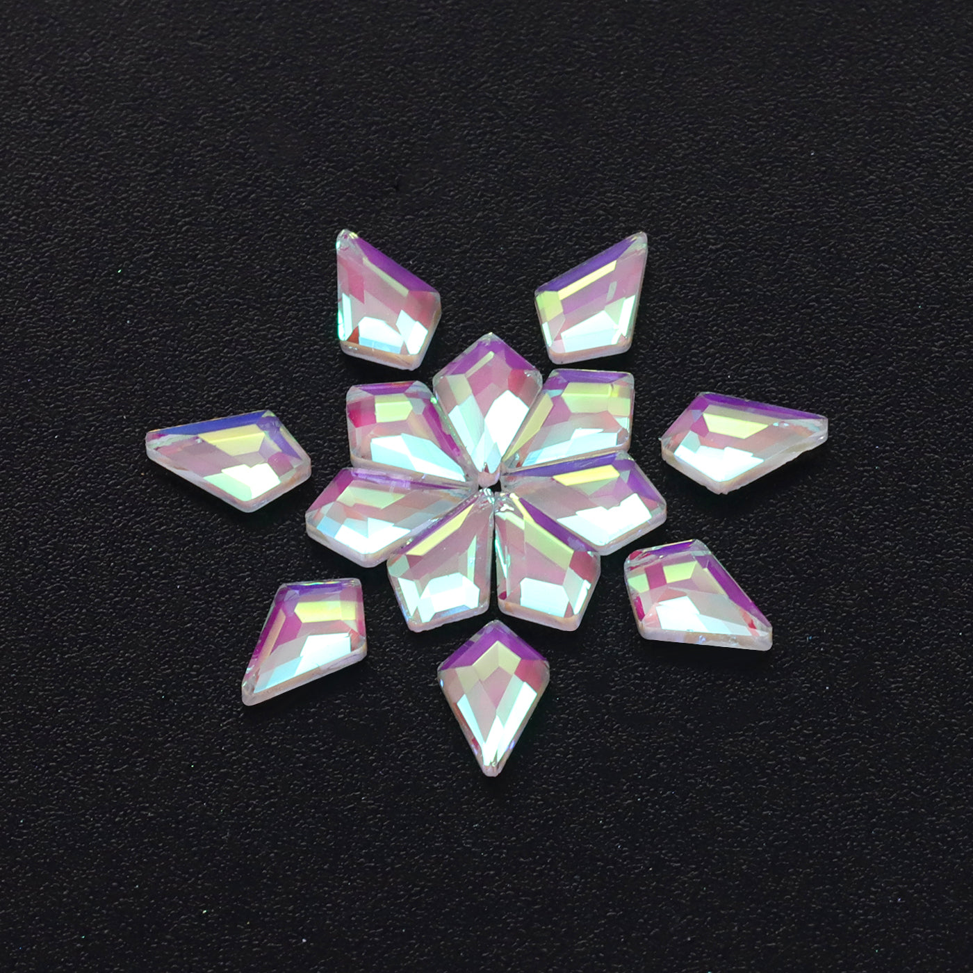 Arrow Shape Mocha White Flat Back Fancy Rhinestones WholesaleRhinestone