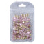 Light Pink Magic Mirror Shape Pointed Back Fancy Rhinestones For Nail Art