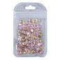 Light Pink Magic Mirror Shape Pointed Back Fancy Rhinestones For Nail Art