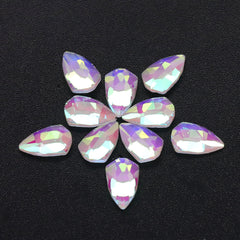 Shield Shape Mocha White Flat Back Fancy Rhinestones WholesaleRhinestone
