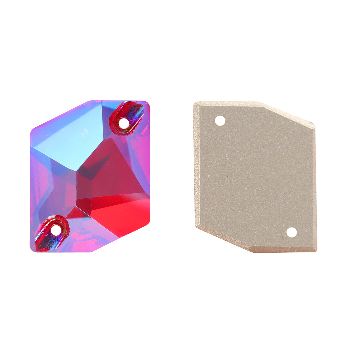 Light Siam Shimmer Cosmic Shape High Quality Glass Sew-on Rhinestones WholesaleRhinestone メイン画像