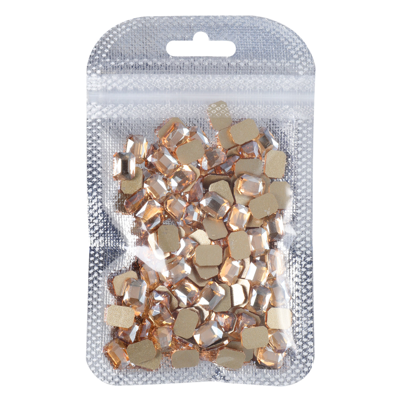 Octagon Shape Golden Shadow Flat Back Fancy Rhinestones