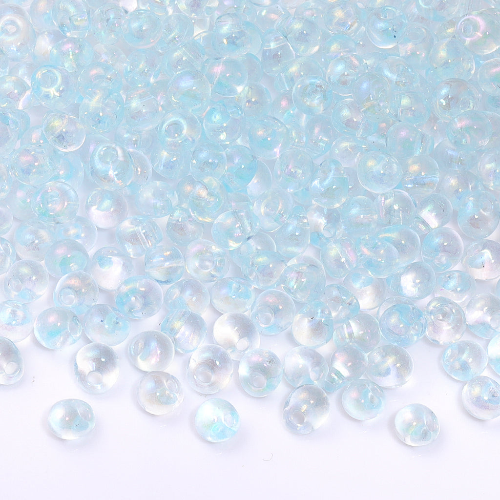 TMAB004 Transparent AB Drop Shape Glass Seed Beads WholesaleRhinestone