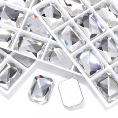 Crystal Octagon Shape High Quality Glass Beveled Flat Back Rhinestones