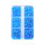 Mixed Sizes 6 Grid Box Mocha Shimmer Dk Blue Glass FlatBack Rhinestones For Nail Art WholesaleRhinestone
