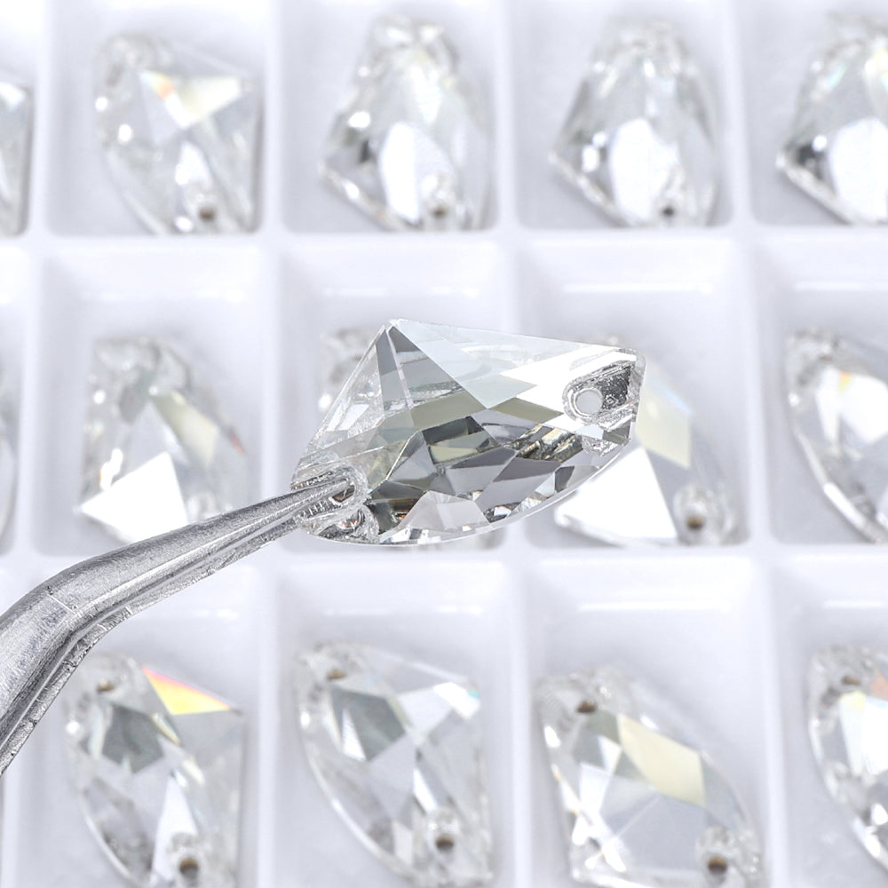 Silver Shade Galactic Shape High Quality Glass Sew-on Rhinestones WholesaleRhinestone