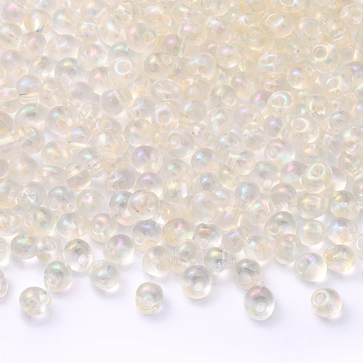 TMAB002 Transparent AB Drop Shape Glass Seed Beads WholesaleRhinestone Main image