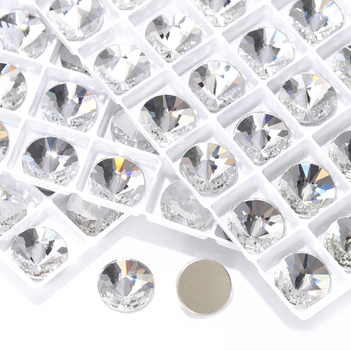 Crystal Rivoli Shape High Quality Glass Beveled Flat Back Rhinestones WholesaleRhinestone