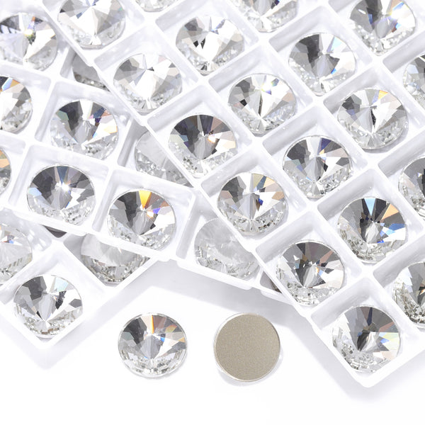 Crystal Rivoli Shape High Quality Glass Beveled Flat Back Rhinestones WholesaleRhinestone