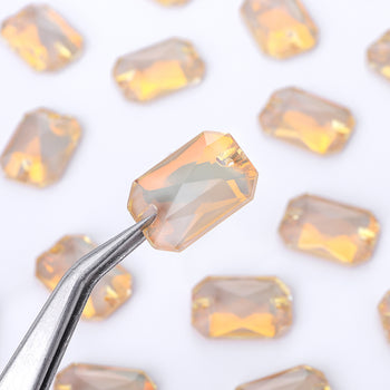 Silk AM Octagon Shape High Quality Glass Sew-on Rhinestones WholesaleRhinestone