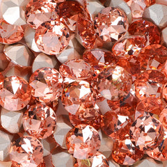 Water Red XIRIUS Chaton Shape Glass Pointed Back Fancy Rhinestones