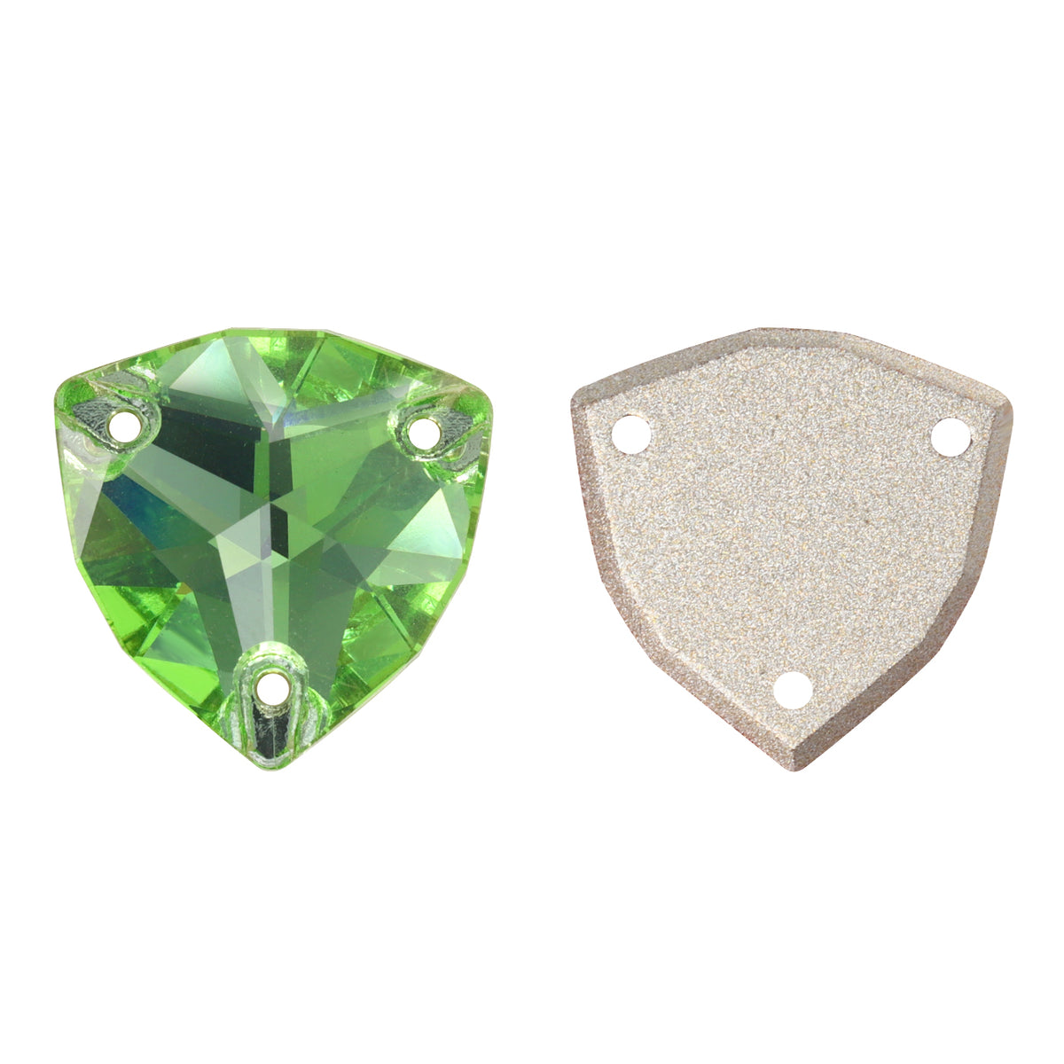 Peridot Trilliant Shape High Quality Glass Sew-on Rhinestones WholesaleRhinestone メイン画像