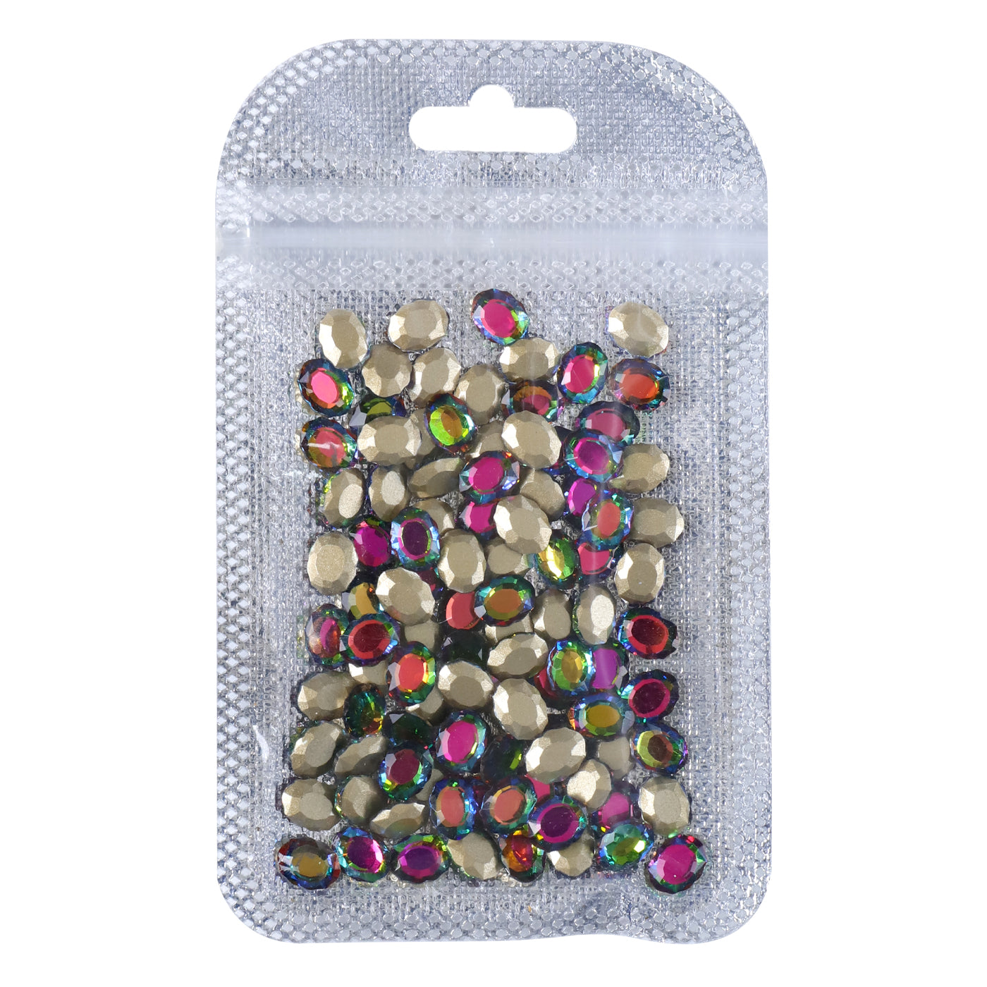Rainbow Magic Mirror Shape Pointed Back Fancy Rhinestones For Nail Art Secondary image