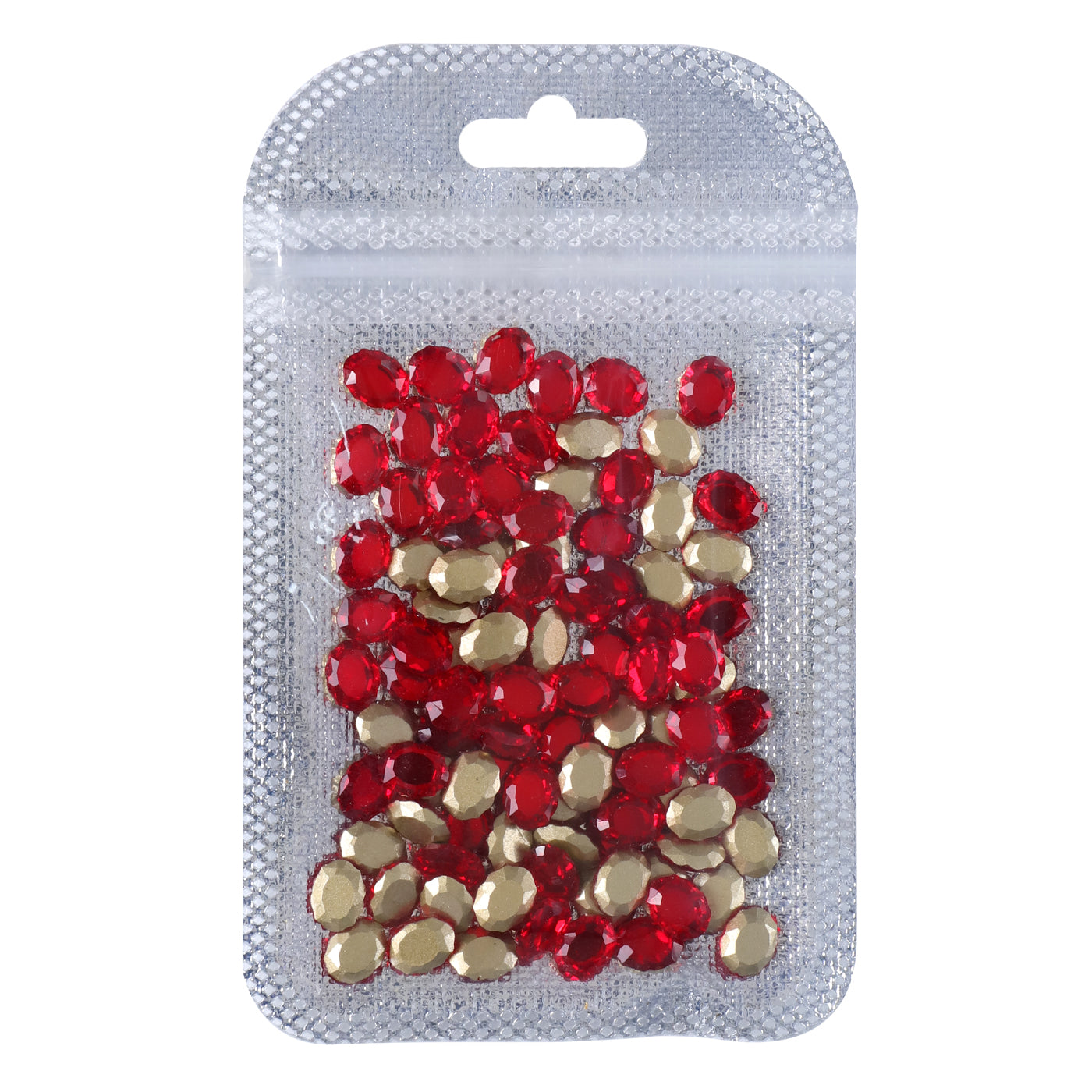 Red/Siam Magic Mirror Shape Pointed Back Fancy Rhinestones For Nail Art Secondary image