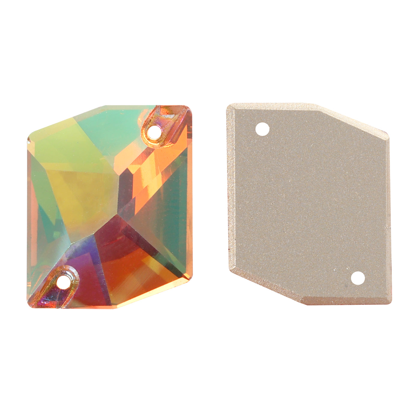 Iridescent Green Cosmic Shape High Quality Glass Sew-on Rhinestones WholesaleRhinestone Fő kép