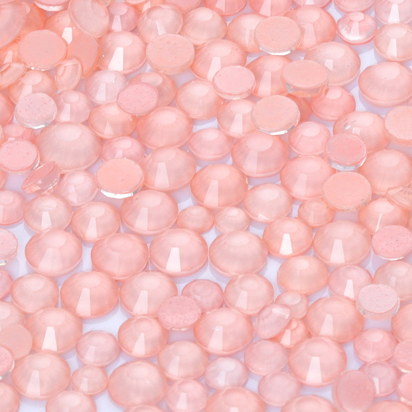 Mixed Sizes Mocha Neon Champagne Glass Flat Back Rhinestones For Nail Art WholesaleRhinestone