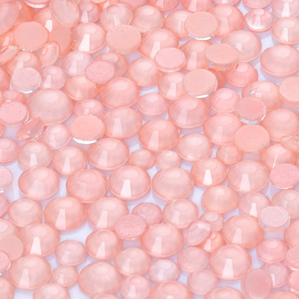Mixed Sizes Mocha Neon Champagne Glass Flat Back Rhinestones For Nail Art WholesaleRhinestone