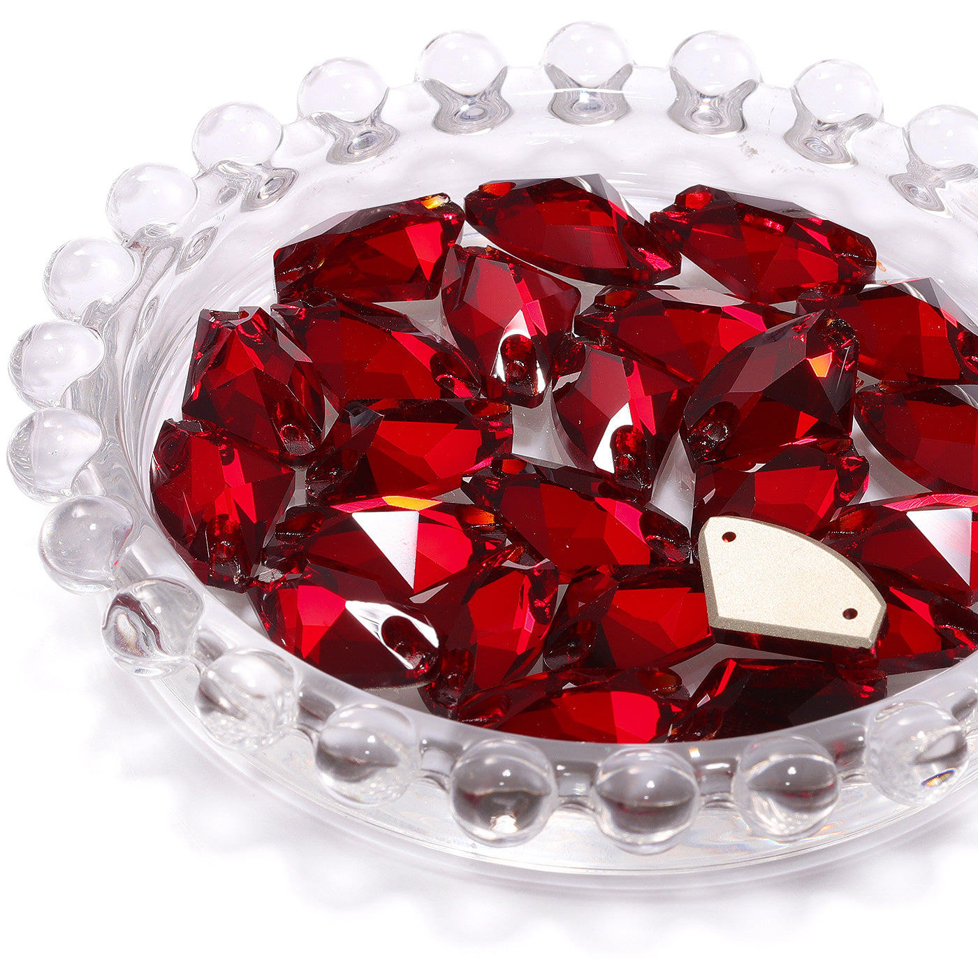 Siam Galactic Shape High Quality Glass Sew-on Rhinestones WholesaleRhinestone