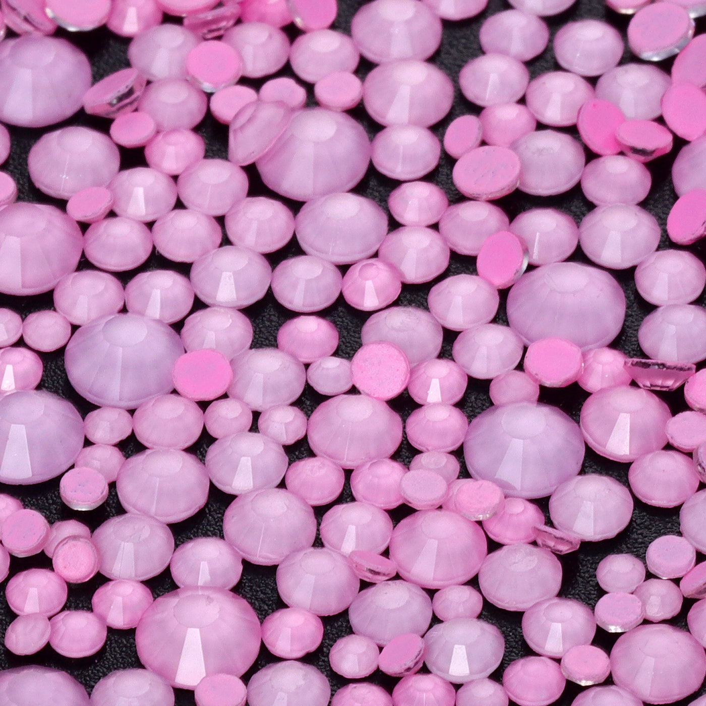 Mixed Sizes Light Pink FlatBack Neon Rhinestones For Nail Art WholesaleRhinestone