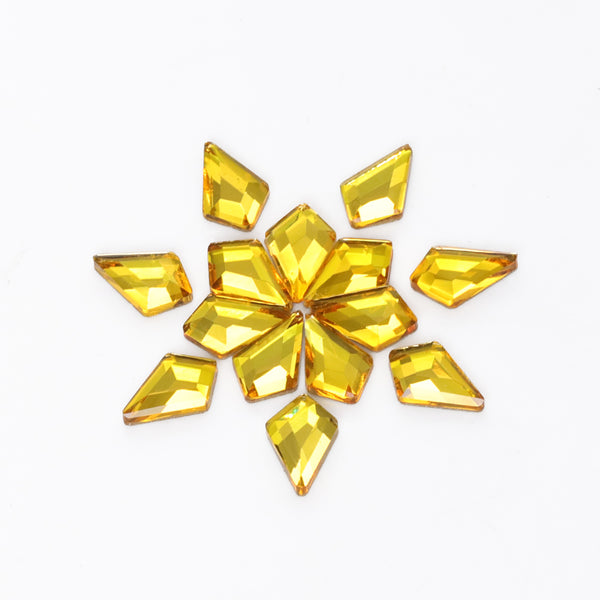Arrow Shape Citrine Flat Back Fancy Rhinestones WholesaleRhinestone