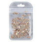 Navette Shape Golden Shadow Glass Flat Back Fancy Rhinestones