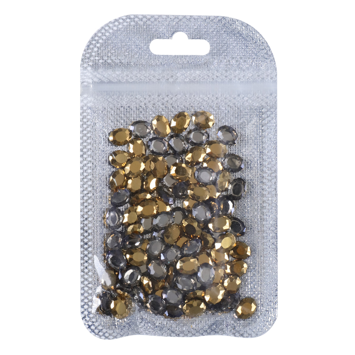 Mine Gold Magic Mirror Shape Pointed Back Fancy Rhinestones For Nail Art Secondary image