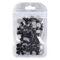 Octagon Shape Black Flat Back Fancy Rhinestones