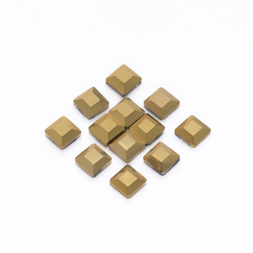 Square Shape Aurum Flat Back Fancy Rhinestones WholesaleRhinestone