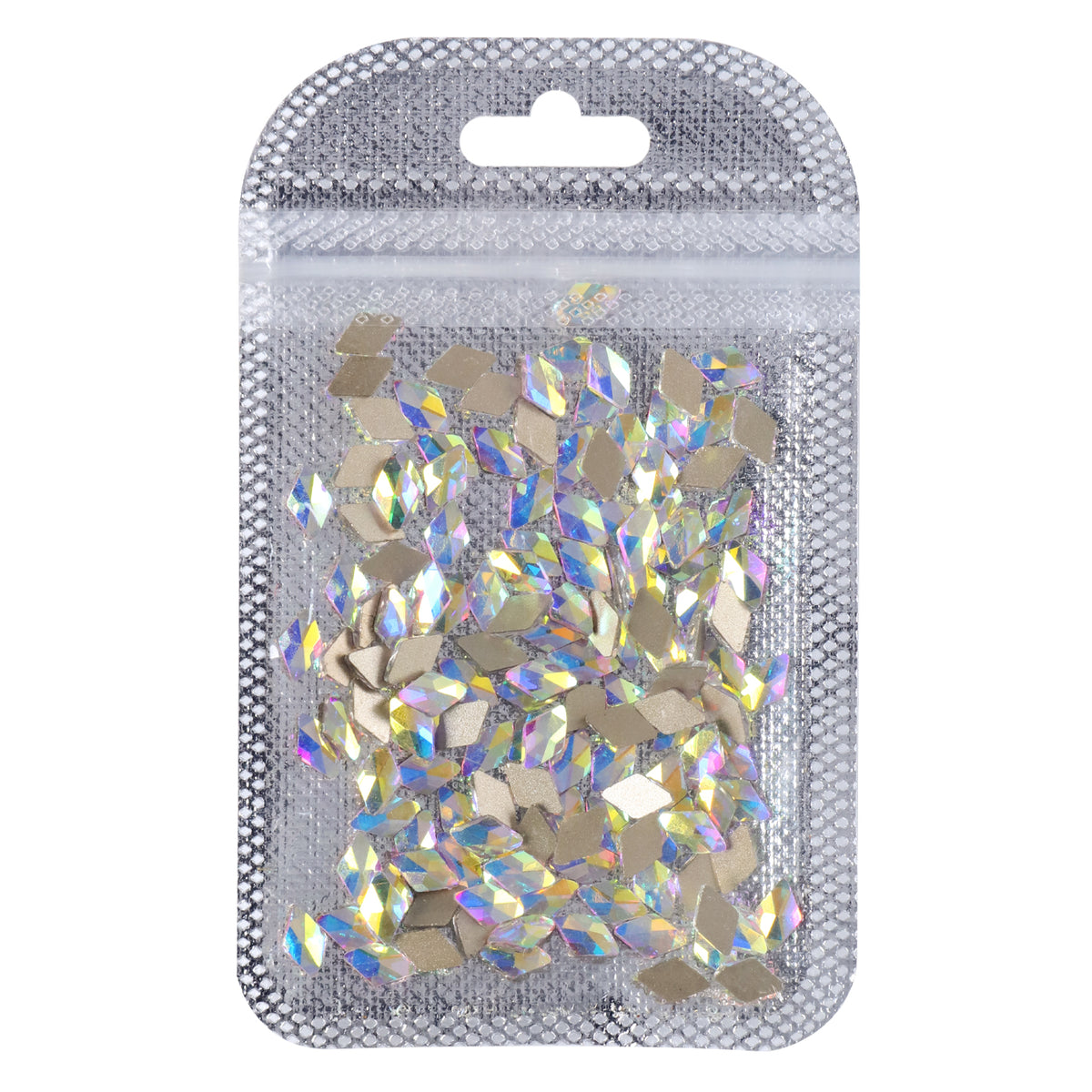 Rhombus Shape Crystal AB Flat Back Fancy Rhinestones