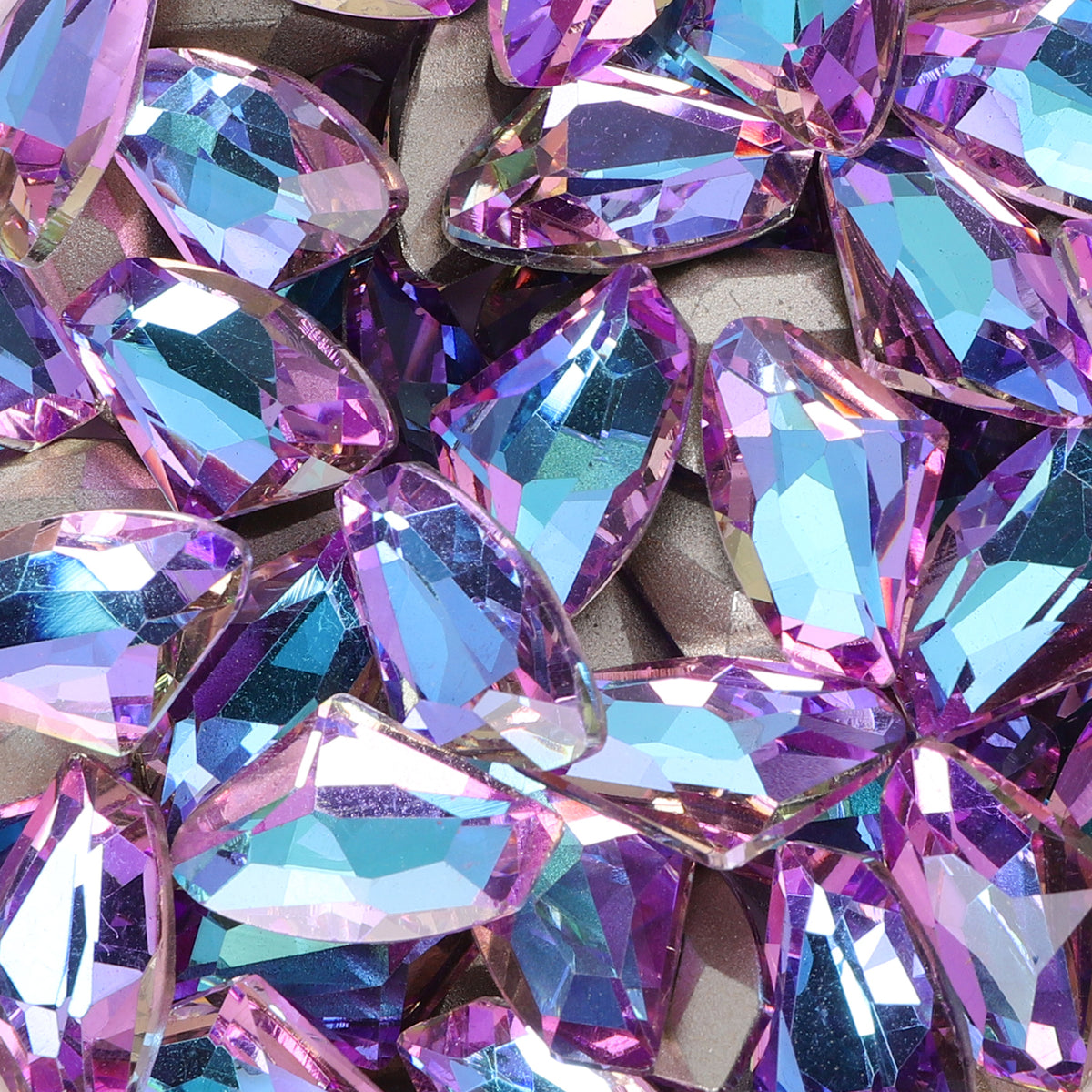 Vitrail Light Galactic Shape Glass Pointed Back Fancy Rhinestones WholesaleRhinestone