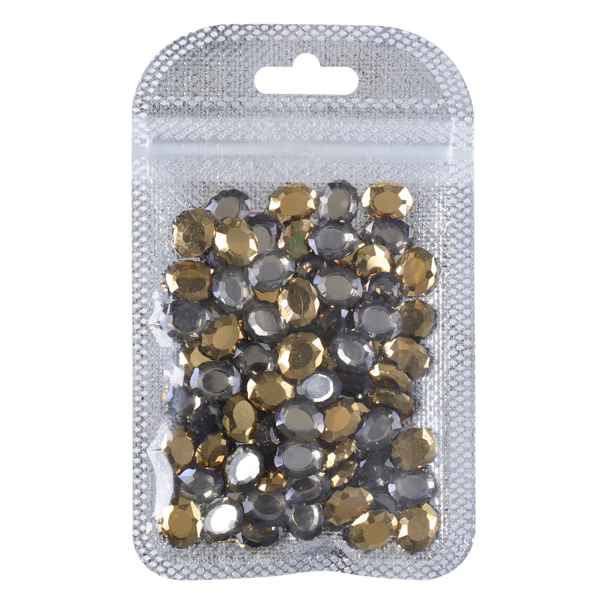 Mine Gold Magic Mirror Shape Pointed Back Fancy Rhinestones For Nail Art